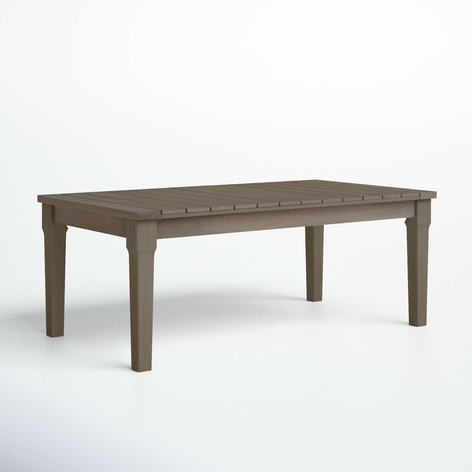 Samya 26 " Eucalyptus Patio Table, Light Gray