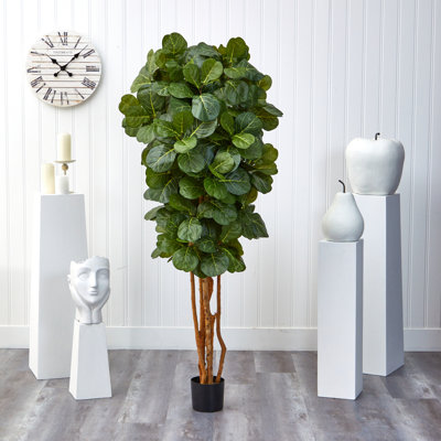 72'' Faux Fiddle Leaf Fig Tree in Planter