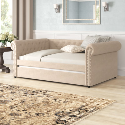 House of Hampton® Mickel Upholstered Daybed with Trundle & Reviews ...