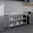 Stainless Steel Prep Table with 1.5 in. Backsplash and 2 Undershelves-90296792