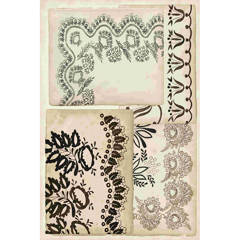 Carnet de croquis en dentelle I, H 18 po x l 12 po
