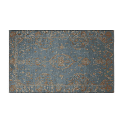 Machine Washable Gray Area Rug