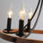 6-Light Rustic Wagon Wheel Chandelier For Dining Room Chandelier