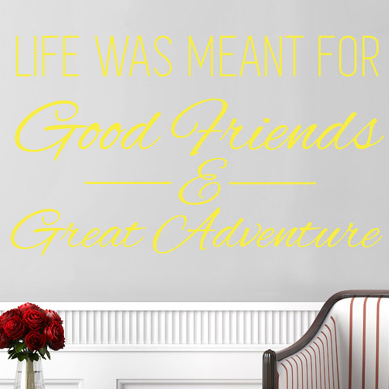 Wall Decal, Bright Yellow, Medium