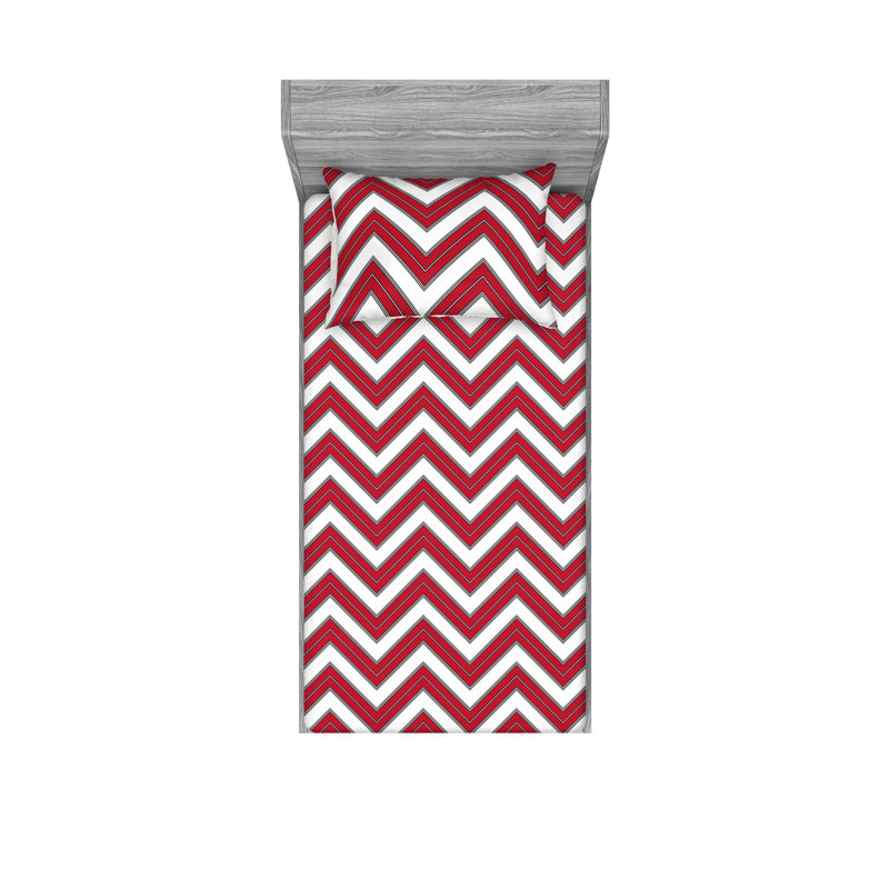 Drap-housse et taie décorative Ambesonne, Ensemble de draps pour lit simple TG avec 1 taie d