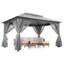 Pavillon de jardin en acier de 10 pi x 13 pi sur laque Isle Isle-103591279