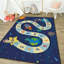 Tapis luxueux (2,6 x 4,6 pieds), 100% polyester, 740 g / m² | Tissu de velours doux, envers en feutre antidérapant, éponge stratifiée pour le confort | Antibactérien, lavable à la machine à 30 ° C | Élégante décoration intérieure-1801736161