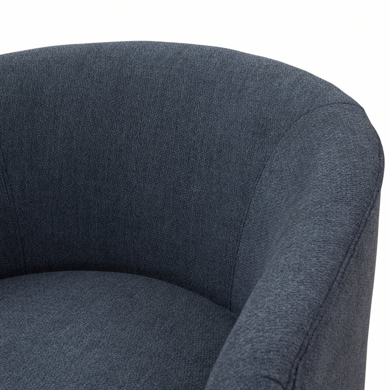 Chaise d'appoint, chaise pivotante avec base en bois
