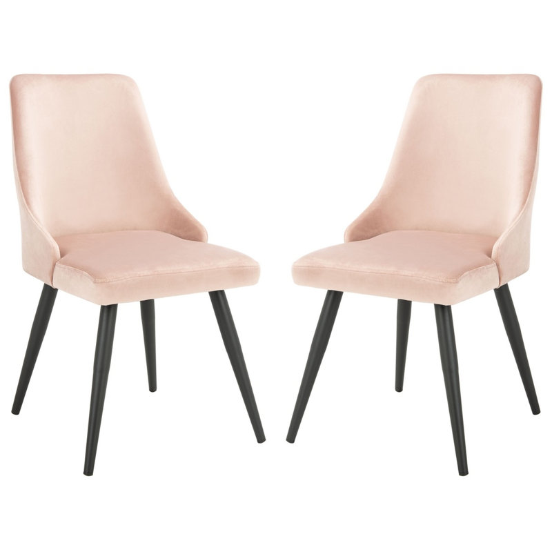 Milani 18.7'' H Leather Upholstered Armchair, Dusty Blush