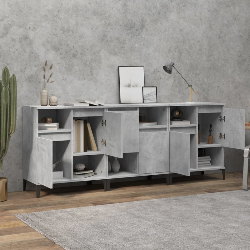 Monee 60cm Sideboard, Concrete Grey