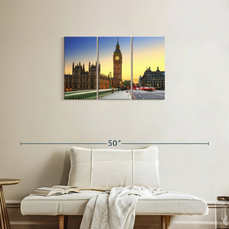 Tour de l'horloge de Londres Big Ben, H 20 po x l 33 po