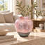 Vase de table contemporain en verre ambré de 9 pouces pour le salon et la maison moderne