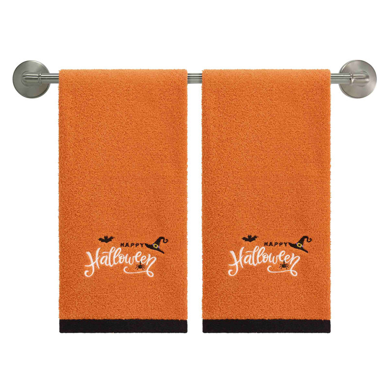  Happy Halloween Icons Halloween 2-Pack Hand Towels
