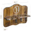 Solid Wood Wall Mounted Multi-Use Sports Rack