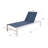 76.8" Long Aluminum Reclining Chaise Lounge Set-1430075270