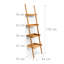 176cm H x 44cm W Bamboo / Rattan Ladder Bookcase
