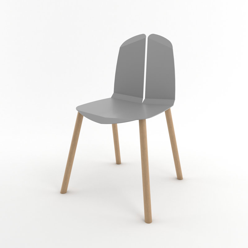 Chaise de salle à manger Noa, Gris, Chêne