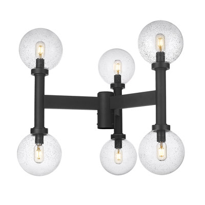 Tête de lanterne noire 6 lumières