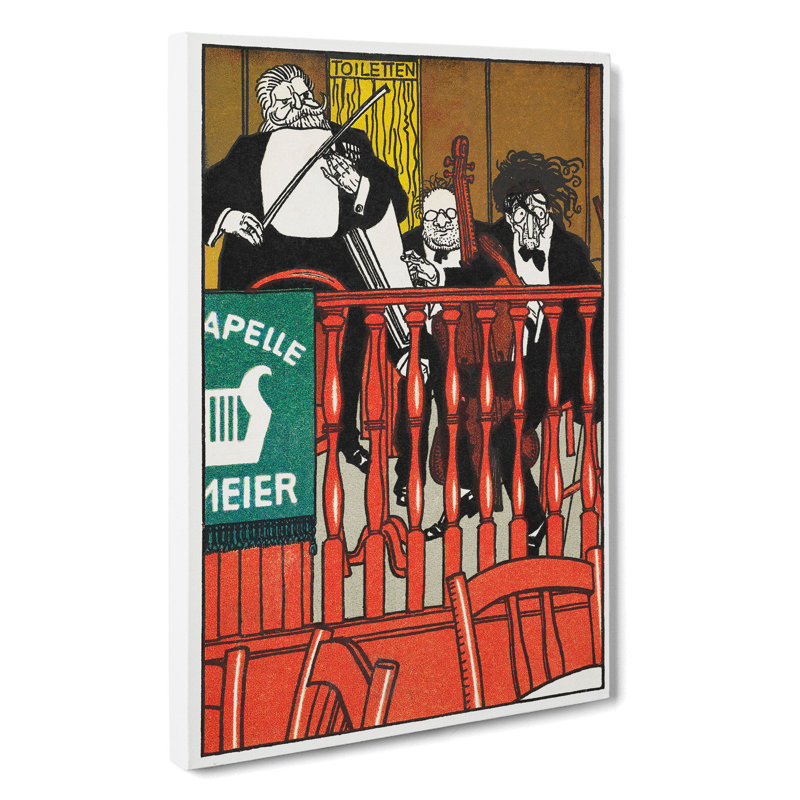 Salon Orchestra Meier by Moriz Jung - Wrapped Canvas Painting, 60cm H x 40cm W x 3cm D