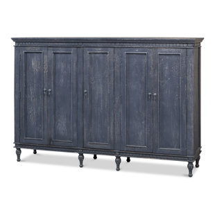 70 Two Tone Wood Rustic Sideboard Cabinet 3 Storage Drawers – LOOMLAN