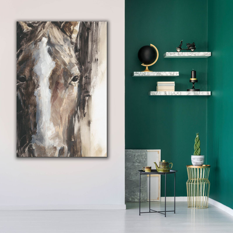 Art mural sur toile, "Cr majorité équine 2" par Ethan Harper, H 60 po x l 40 po