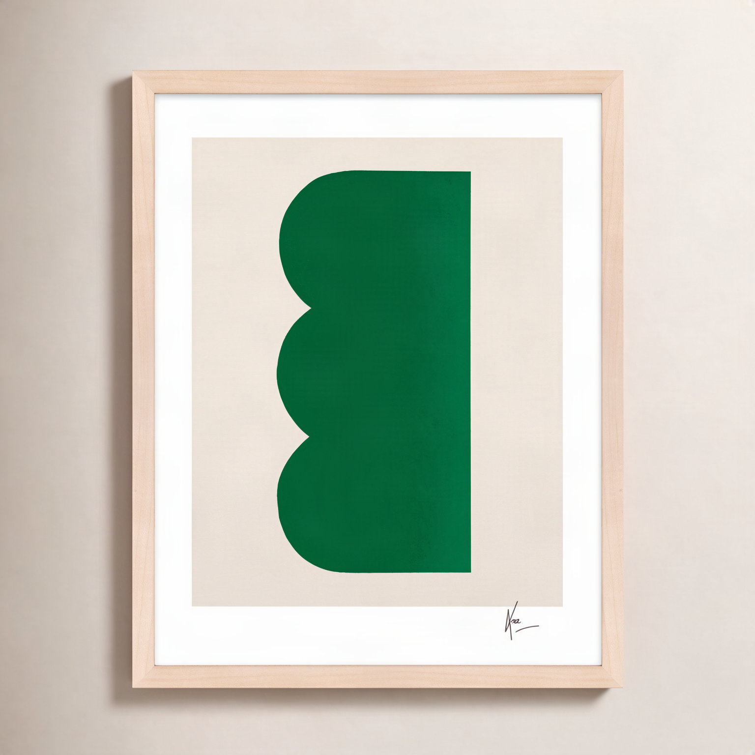 Keyhole 3 by Lee Lessem, 20" H x 16" W x 1.25" D, Maple Framed