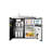 Summit Appliance All-In-One Combo Kitchens 3.2 Cubic Feet cu. ft. Mini Fridge with Freezer Kitchenette