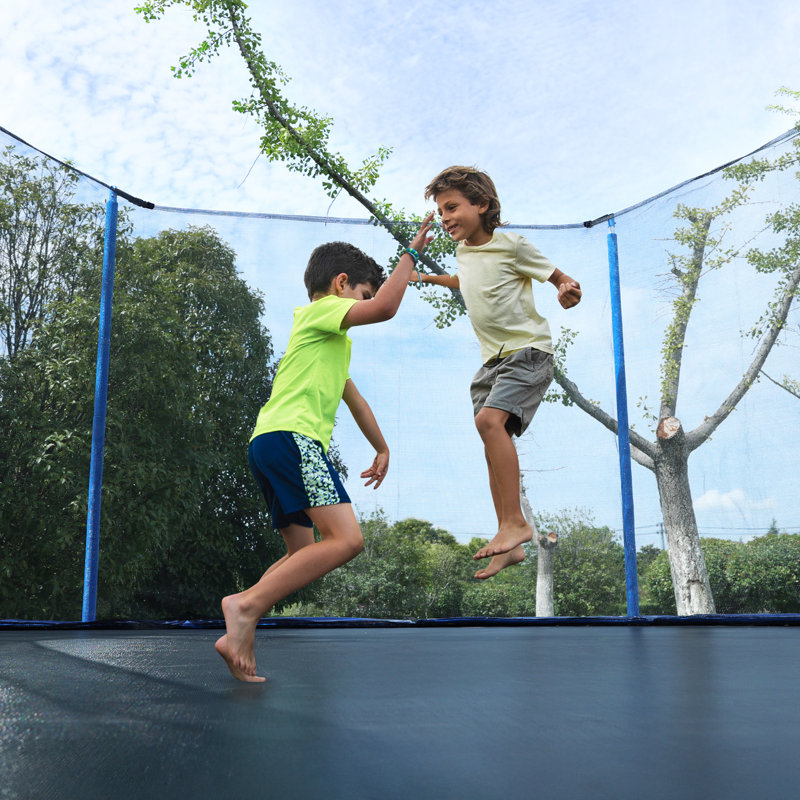 Aoodor Trampoline Replacement Net with Zipper, Buckle, String, 64.8" H x 74.4" W x 74.4" D