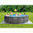 Steel Round Frame Set Pool 48'' H x 180'' W x 180'' L , with Pump Included