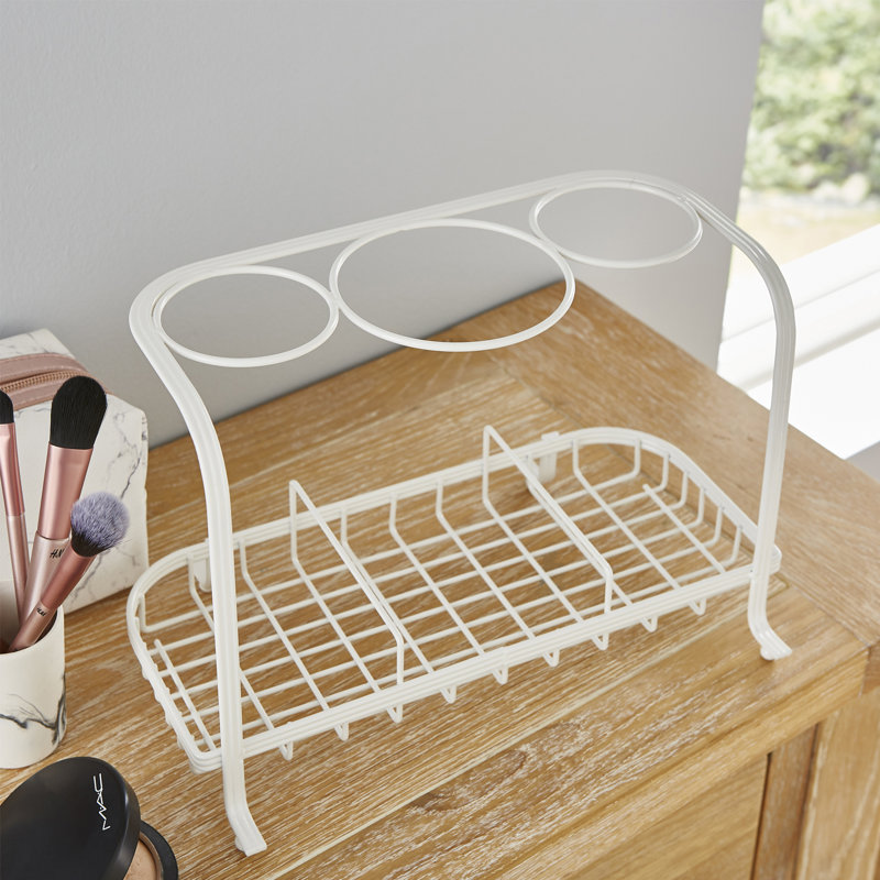 Metal Hair Tool Holder, Cream