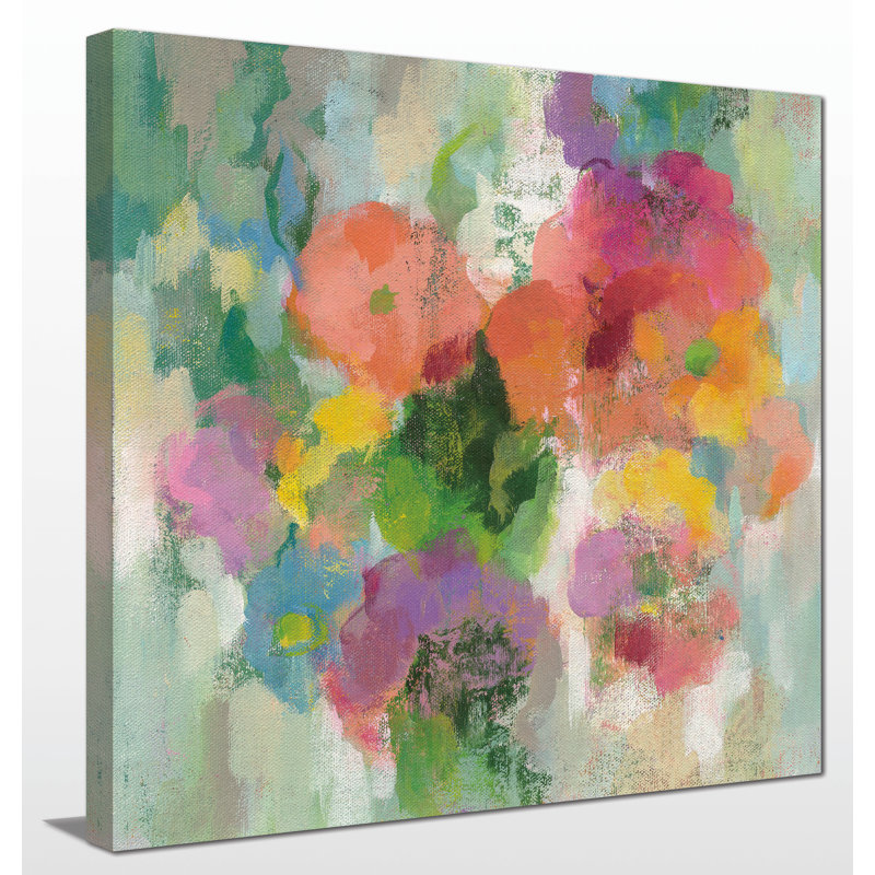 « couleur jardin ii », reproduction d’art sur toile tendue, H 18 po x l 18 po