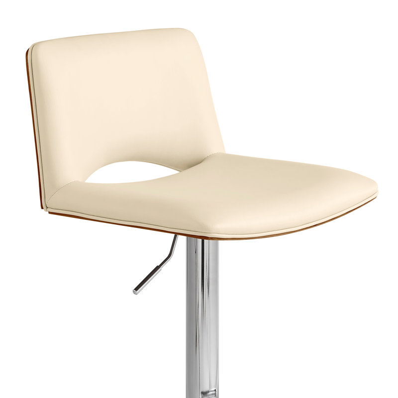 Tabouret de bar Sobieski, Argent, Crème