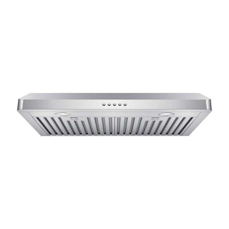 600 CFM Under Cabinet Range Hood with Baffle Filters and LED's, 30"