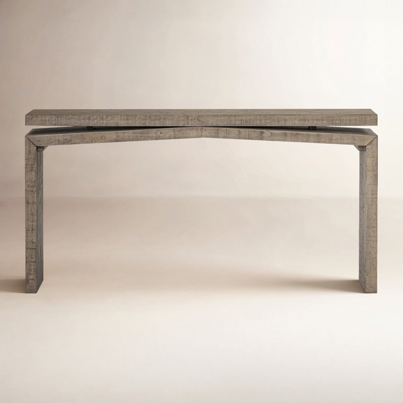 Matthes Solid Wood Console Table, Weathered Wheat, 30.75" H x 94" W x 15" D