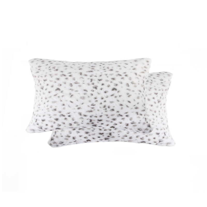 Jeté en coton , Charbon / Gris, L 50 po x L 60 po
