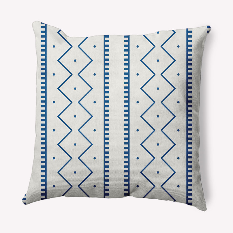 Coussin décoratif d'intérieur/d'extérieur, 18 po x 18 po, Bleu cobalt foncé