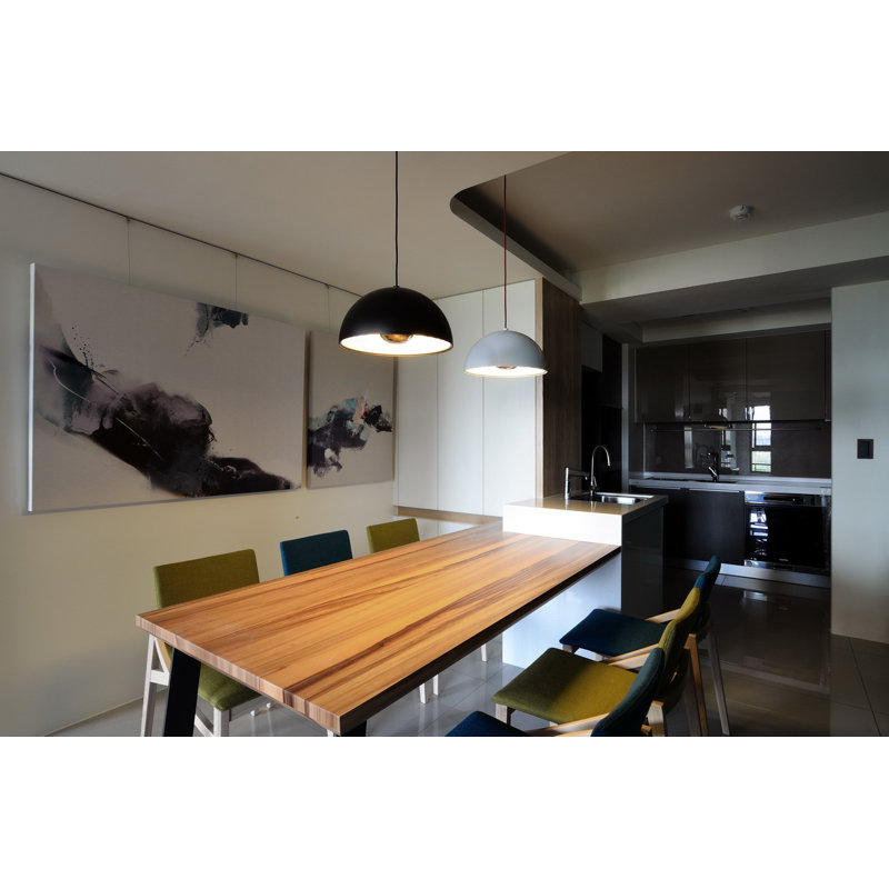 Dome 1 - Light Pendant, 78.7" H x 14.2" W x 14.2" D, Matte Black