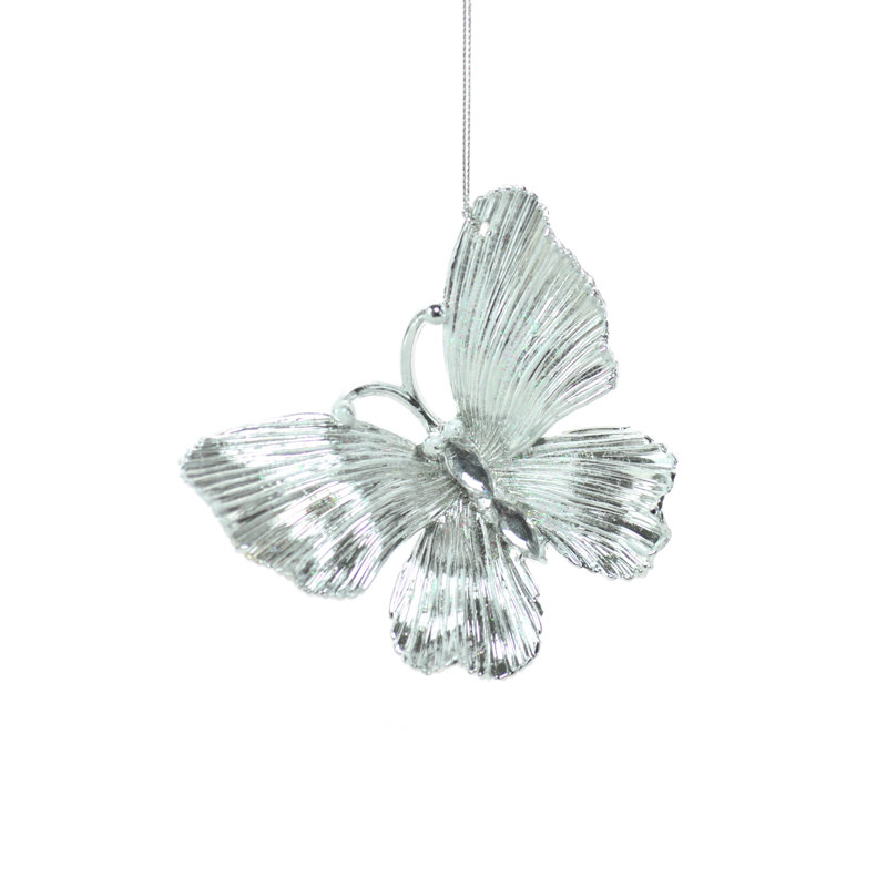 Figurine décorative à pendre papillon scintillant