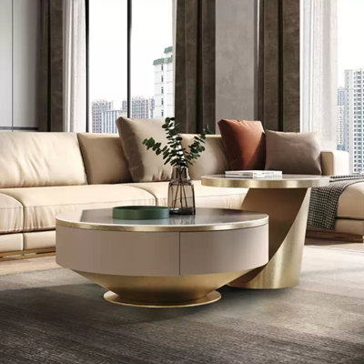 Italian style sintered stone tea table