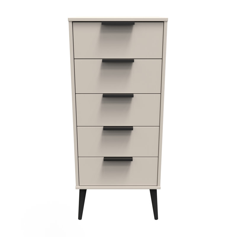 Turah 45cm W Manufactured Wood Bedside Table, Kashmir Matt