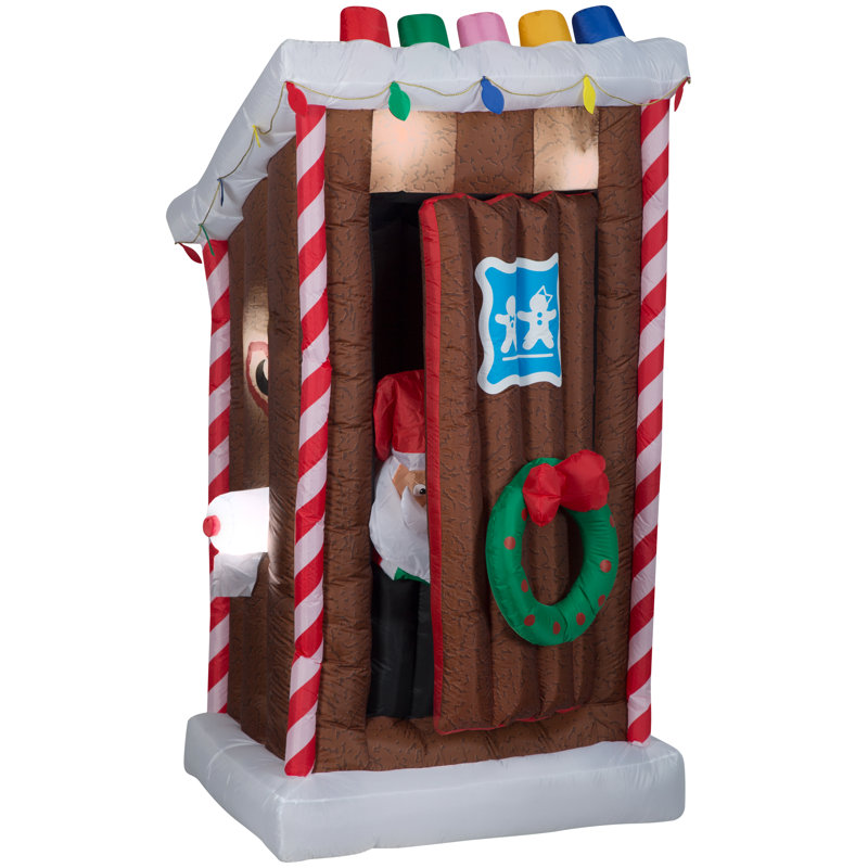 Dessin animé animé - Outhouse du Père Noël