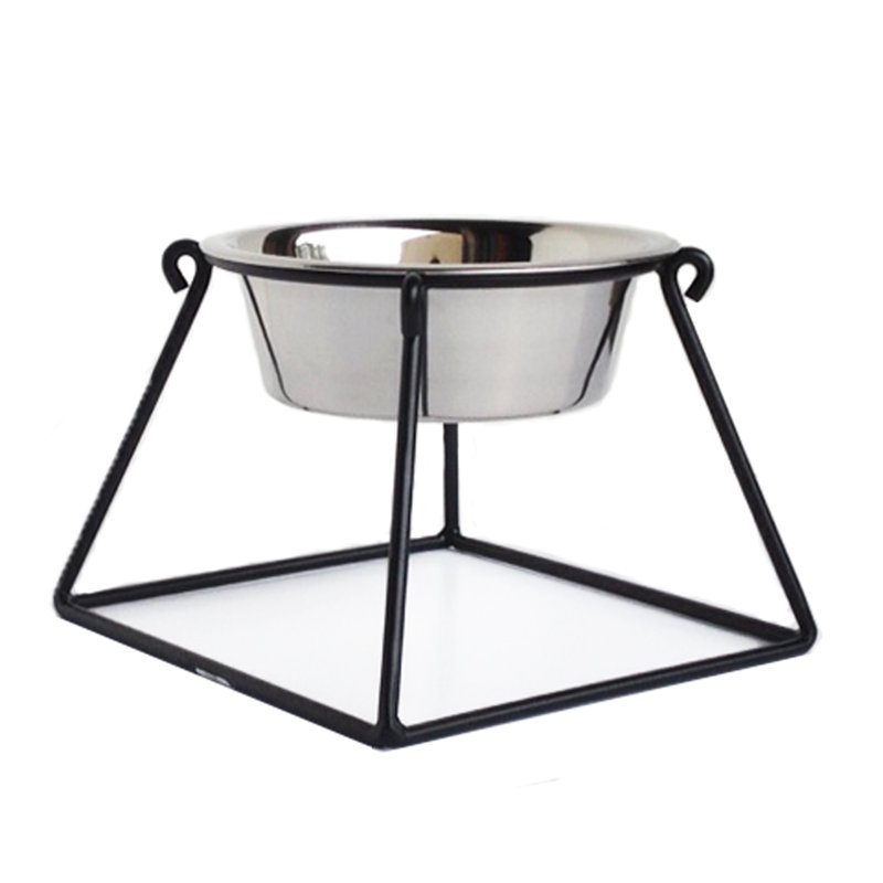 Elevated Feeder, Black, Large (10" H x 12.5" W x 12.5" D)