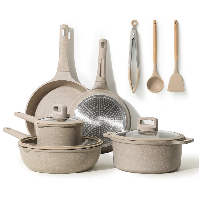 Carote Nonstick Induction Cookware Set, 11 Piece Kitchen Pots and Pans  Set,Stackable Cooking Set & Reviews