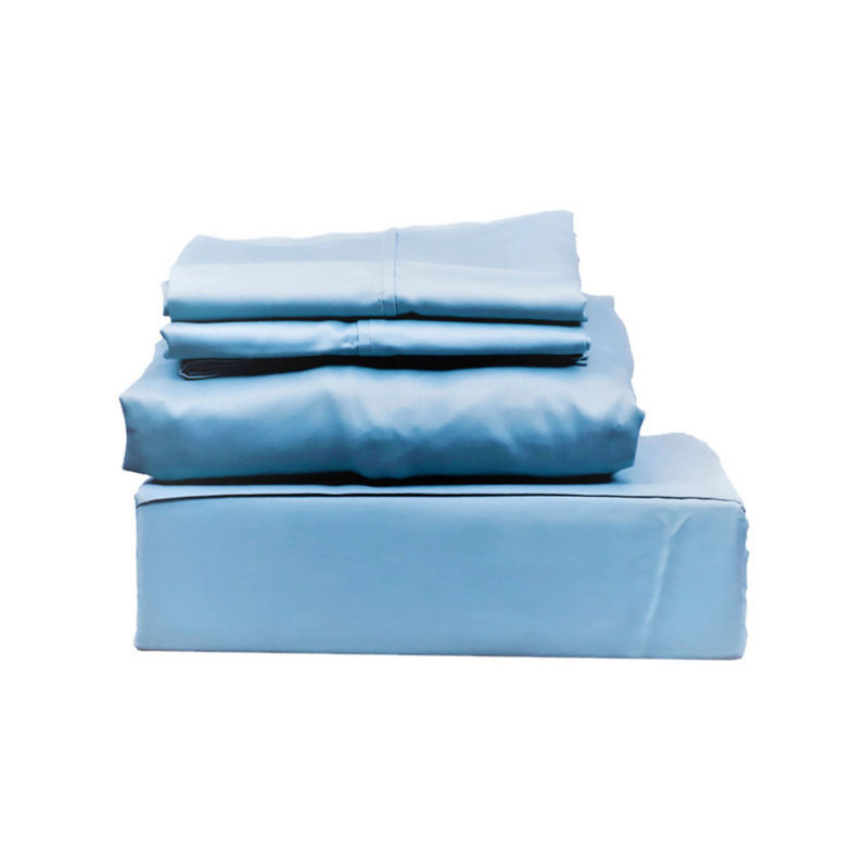 Ensemble de draps 100% coton 300 fils, Très grand, Ivoire
