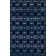 Glam Navy Blue Silver Area Rug