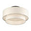 Grand luminaire semi-encastré 3 lumières Aselin-122725140