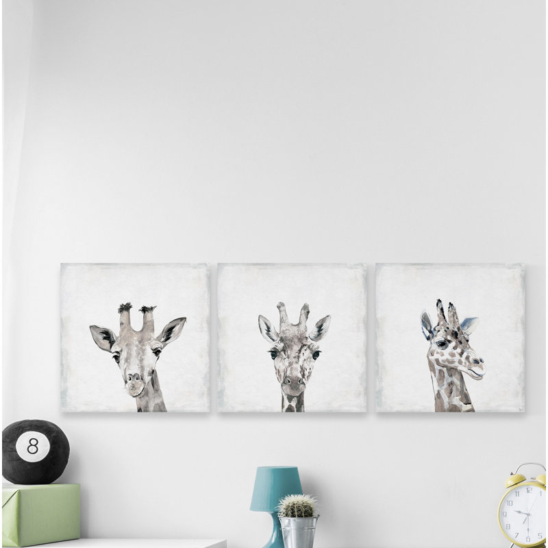 Ensemble de 3 reproductions d’art sur toile