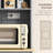68" Gray Kitchen Pantry Storage With Charging Element. Freestanding Cabinet Glass Doors & Adjustable Shelf. Versatile In Function. 2 Tilt Out Trash Cabinets. Built-In Ac Outlets And Ports. Spacious