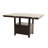 Dining Room Counter Height Table With Shelve Storage Base, Kitchen Table