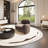 Semi-circular curved light luxury sofa